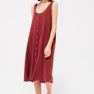 LACAUSA Raw Silk Reversible Dress